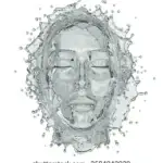3d rendering face itself water 260nw 2584942939