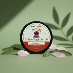 Home coffee sugar scrub