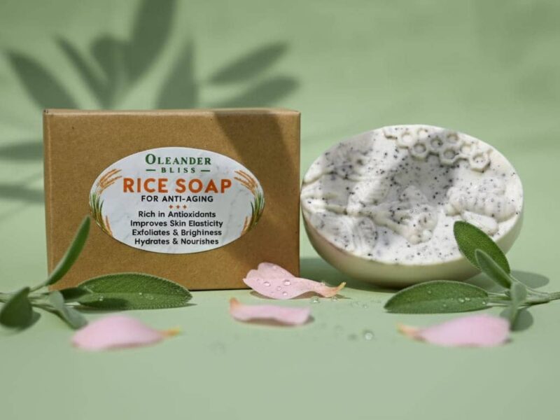Home rice soap