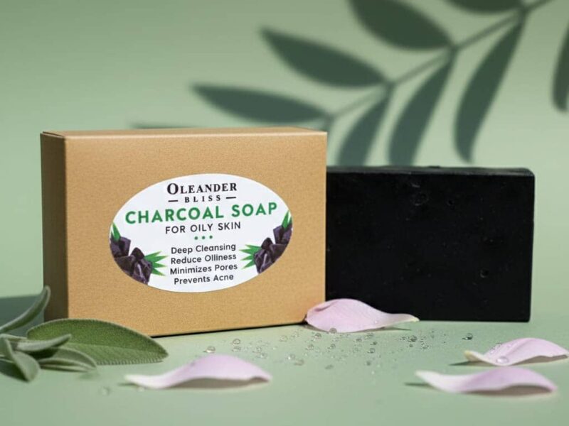 Home charcoal soap