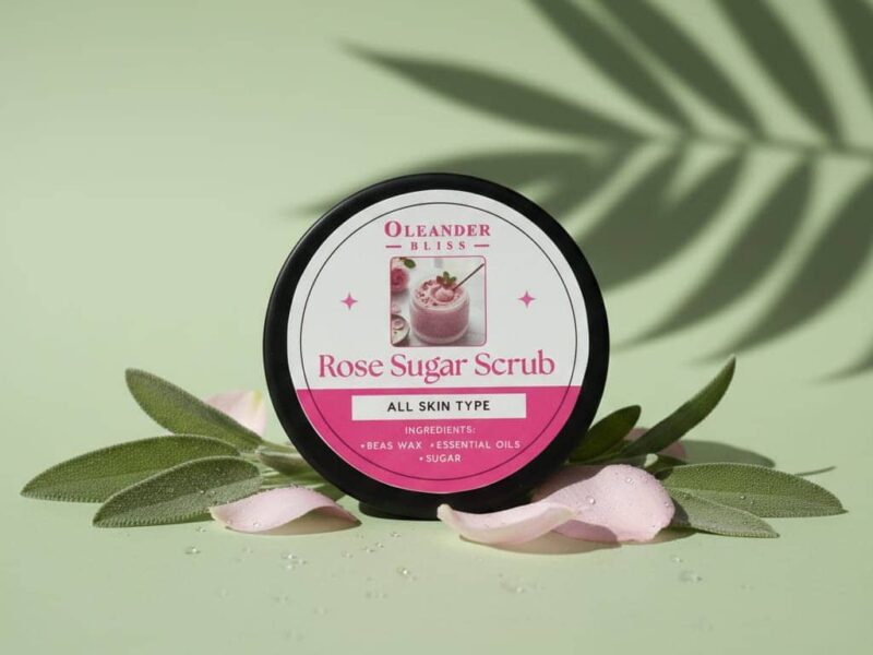 Home body sugar scrub