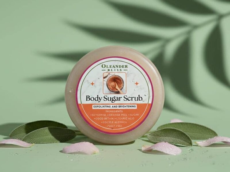 Home body sugar scrub